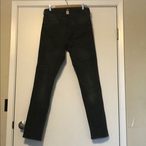 Zara Skinny Fit Black Washed Jeans